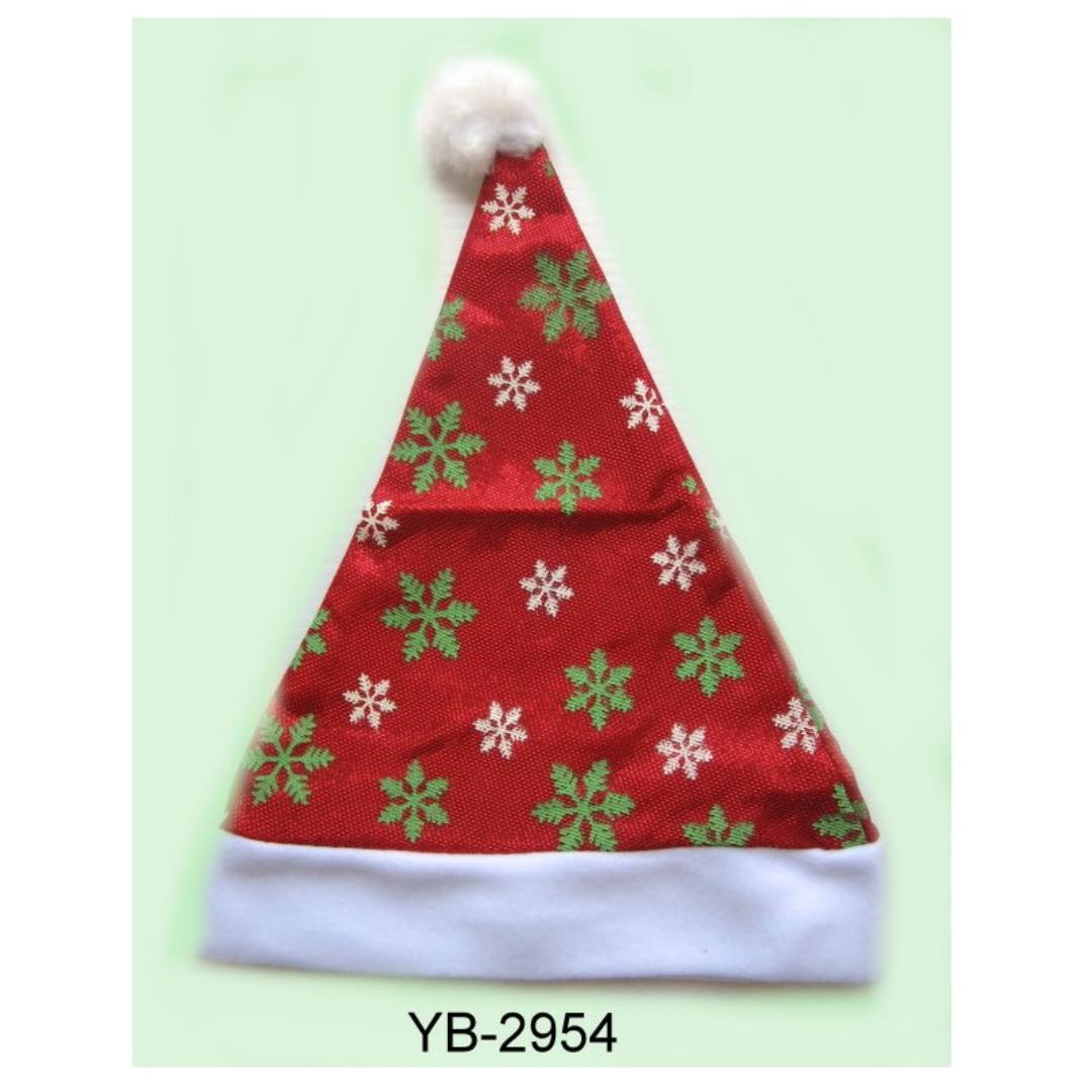 YB-2954 綠雪花聖誕帽